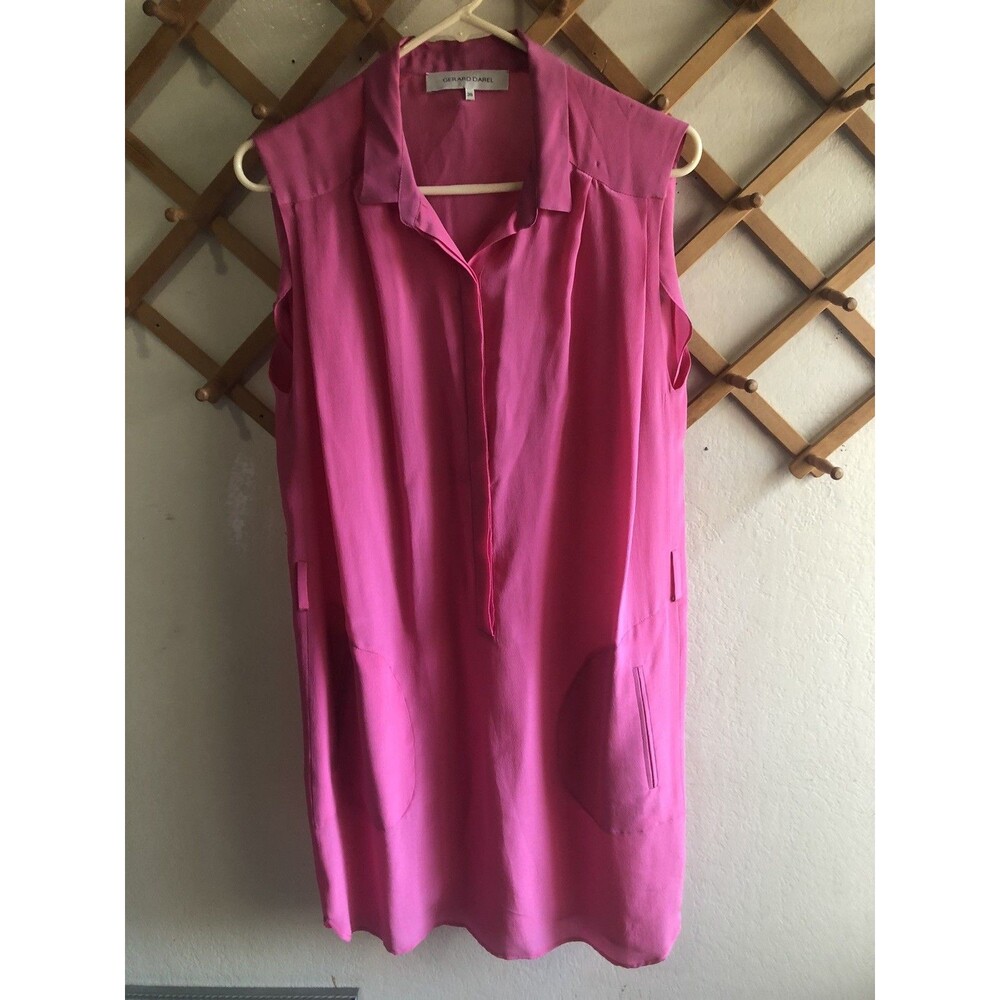 Gerard Darel Pink 100 P Silk Dress Size 36/8